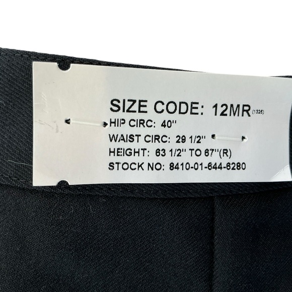 NWT US Navy Wool Crackerjack Pants Women 12 MR - 29.5” Waist - 34” Unhemmed DLA - Picture 9 of 14